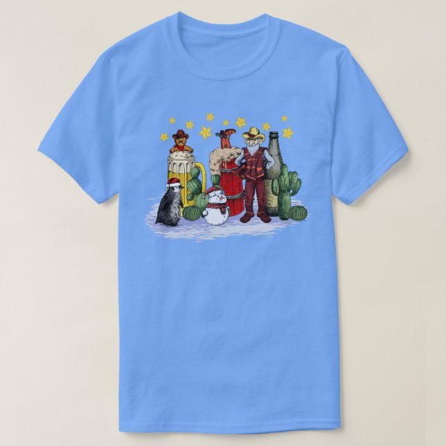 Cowboy Christmas 7 T-Shirt (Design Front)