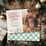 Cowboy Christmas Family Photo Western Christmas Holiday Card<br><div class="desc">Share western cheer! This cowboy Christmas photo card is a fun way to send warm wishes: rustic,  festive,  and perfect for family holiday greetings.</div>