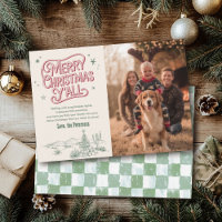 Cowboy Christmas Family Photo Western Christmas