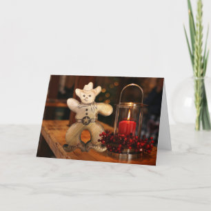 Cowboy Christmas Gingerbread Man Holiday Card