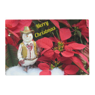 Cowboy Christmas Laminated Placemat