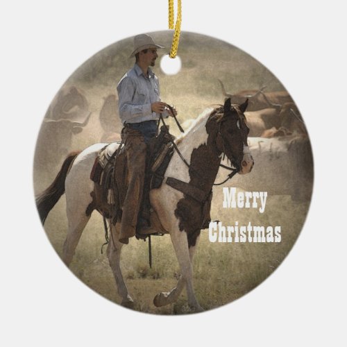 Cowboy Christmas Ornament