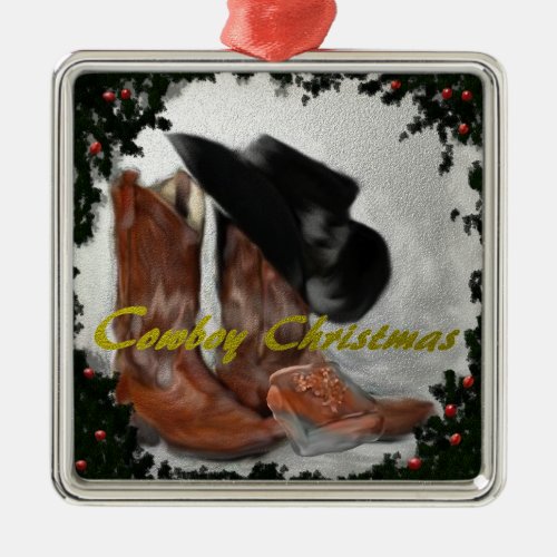 Cowboy Christmas Ornament