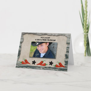 Cowboy Christmas Photo Christmas Card