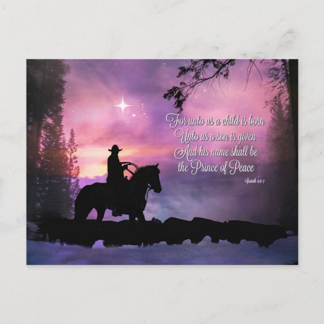 Cowboy Christmas Postcards (Front)