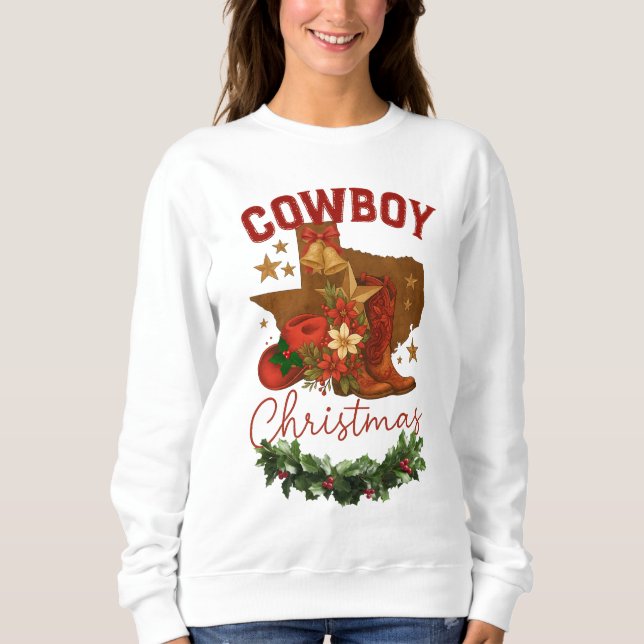 Cowboy Christmas Sweatshirt (Front)