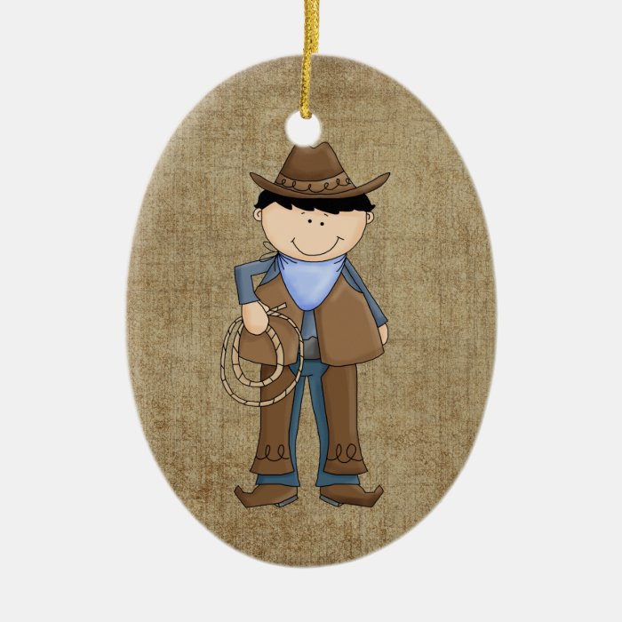 Cowboy Christmas Tree Ornament