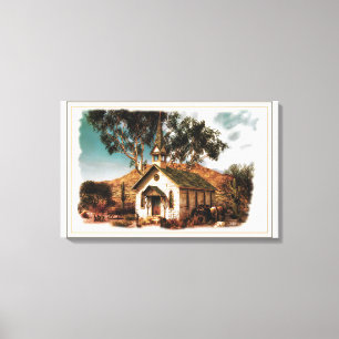 Cowboy Church Canvas Print
