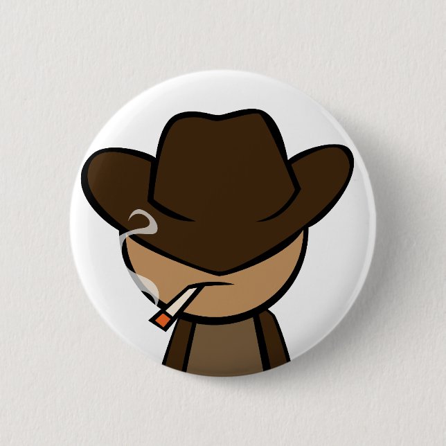Cowboy Close-up Button (Front)