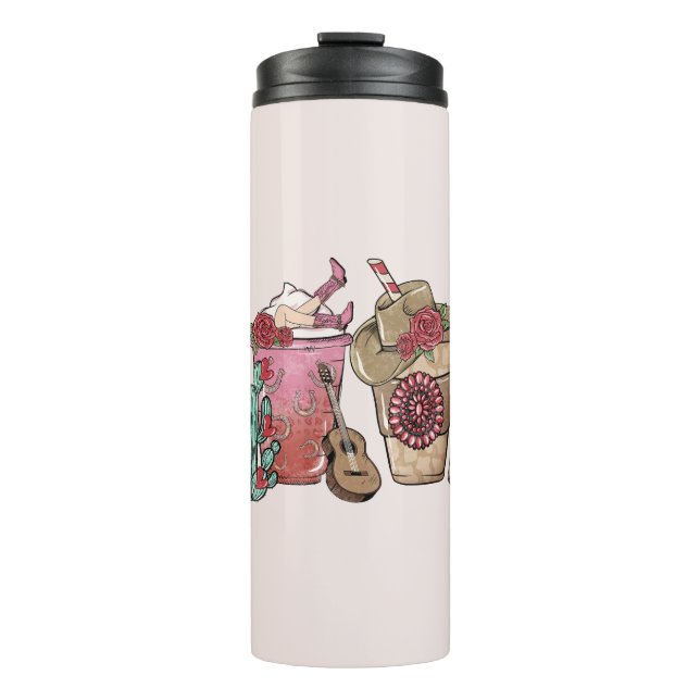 Cowboy Coffee Time Thermal Tumbler (Front)