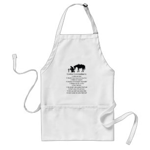 Cowboy Commandments Adult Apron