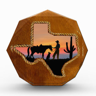 COWBOY COMPANIONS ACRYLIC AWARD