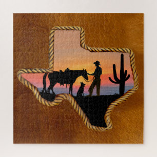 COWBOY COMPANIONS JIGSAW PUZZLE