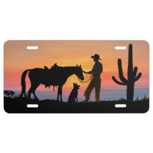 COWBOY COMPANIONS LICENSE PLATE