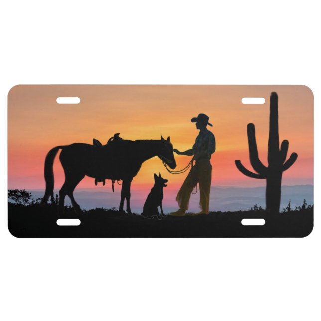 COWBOY COMPANIONS LICENSE PLATE (Front)