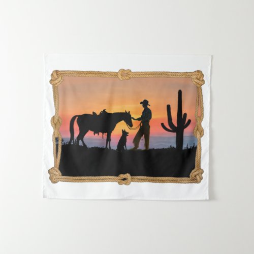 COWBOY COMPANIONS TAPESTRY