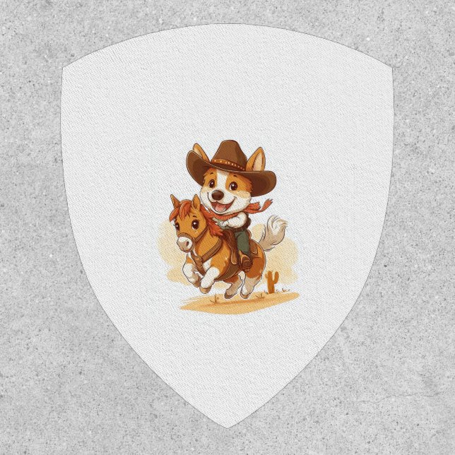 Cowboy Corgi – Western Rodeo Dog Patch (Front)