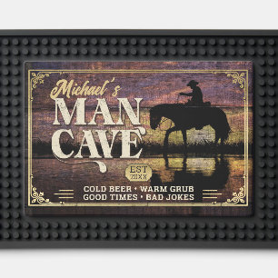 Cowboy Country Man Cave ID977 Bar Mat