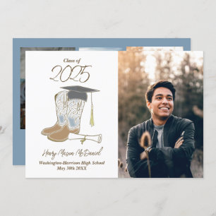 Cowboy Country Photo Graduation Announcement