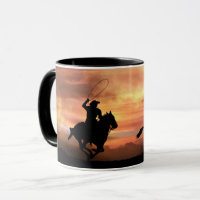 Cowboy Country Western Rodeo Roping Wild Horse