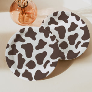 Cowboy Cow Print Wild West Western Rodeo Party Paper Plates
