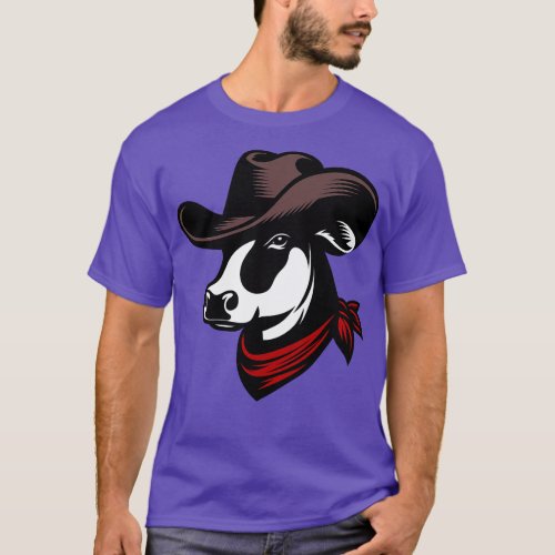 Cowboy Cow T_Shirt
