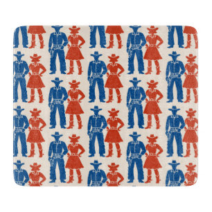 Cowboy & Cowgirl Americana Cutting Board