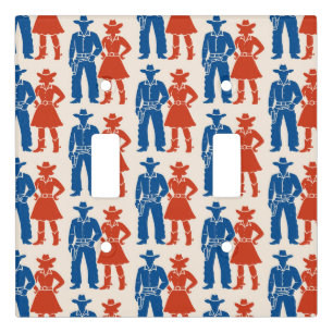 Cowboy & Cowgirl Americana Light Switch Cover