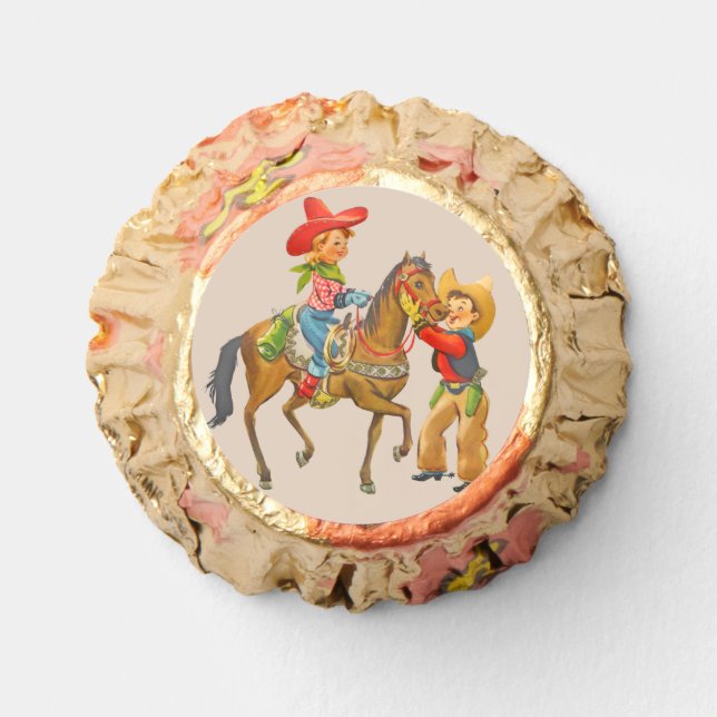 Cowboy Cowgirl Birthday Party Cute Reese's Peanut Butter Cups (Front)