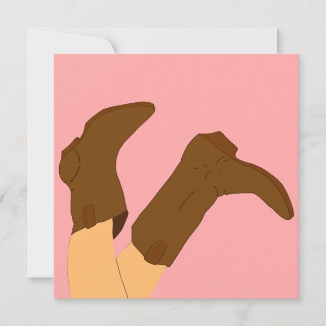 Cowboy CowGirl Boots Card (Front)