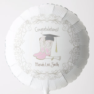 Cowboy Cowgirl Graduation Country Western Party Balloon