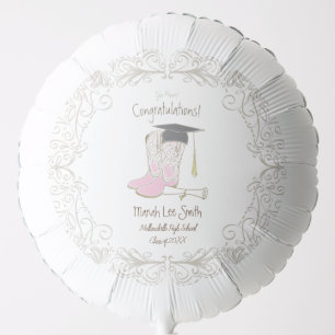 Cowboy Cowgirl Graduation Country Western Party Balloon