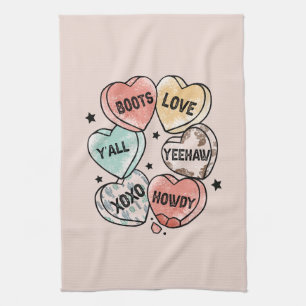 Cowboy & Cowgirl Love Western-Themed Kitchen Towel