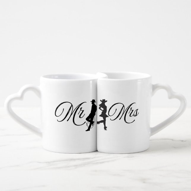 Cowboy & Cowgirl Mugs (Front Nesting)
