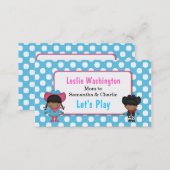 Cowboy & Cowgirl Play Date Card (Front/Back)