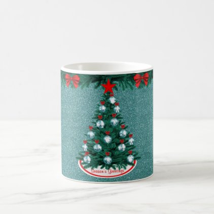 Cowboy Cowgirl Roping Christmas Tree Ornament Mug