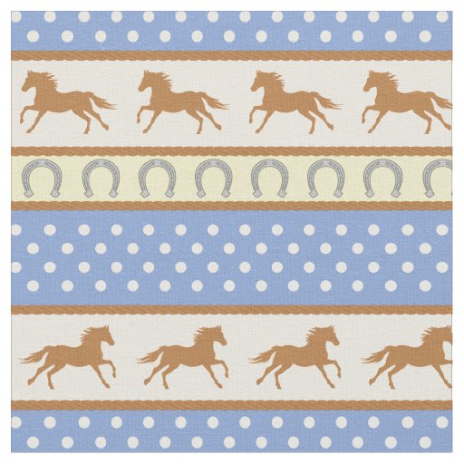 Cowboy Cute Baby Nursery Country Kids Horse Fabric