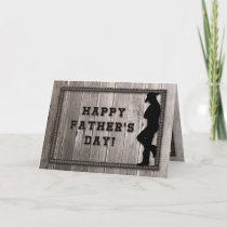 Cowboy Dad, Gray Rope, Western Rustic Father's Day Card