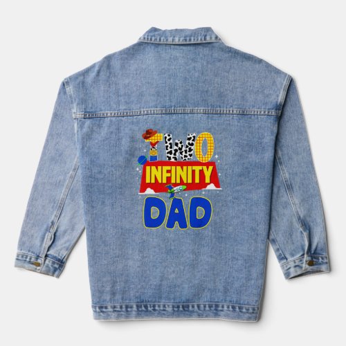 Cowboy Dad Two Infinity And Beyond Birthday Decora Denim Jacket