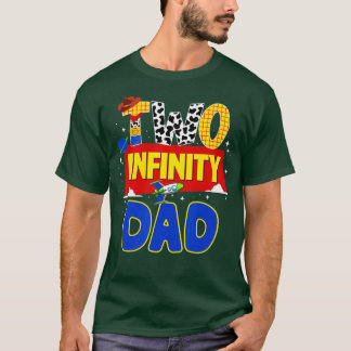 Cowboy Dad Two Infinity And Beyond Birthday Decora T-Shirt
