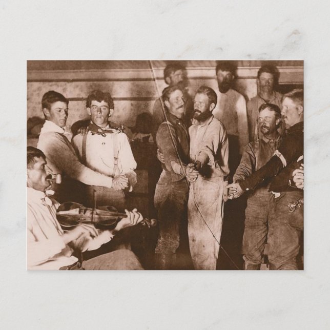 Cowboy Dance Postcard (Front)