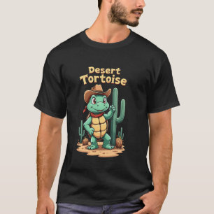 Cowboy Desert Tortoise - Funny Cowboy Turtle T-Shirt