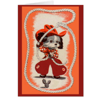 cowboy dog cards