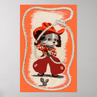cowboy dog poster