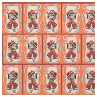 cowboy dog print fabric