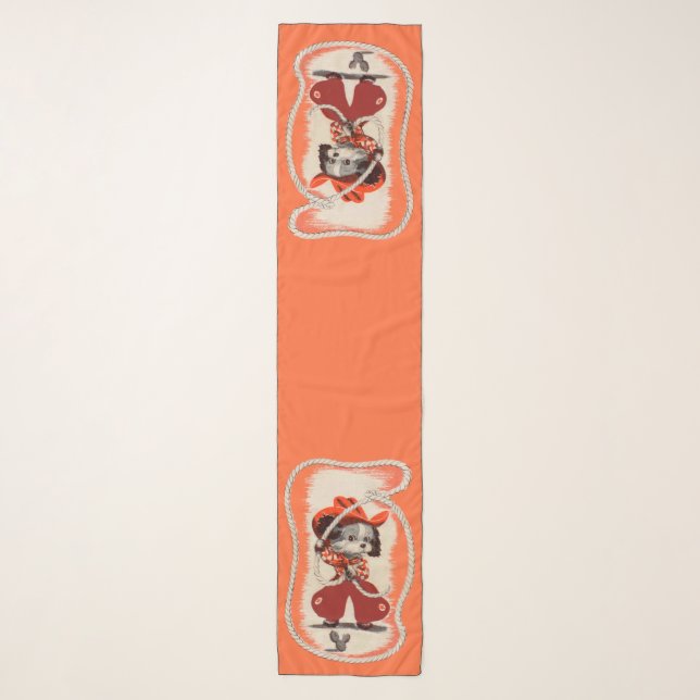 cowboy dog print scarf (Front)
