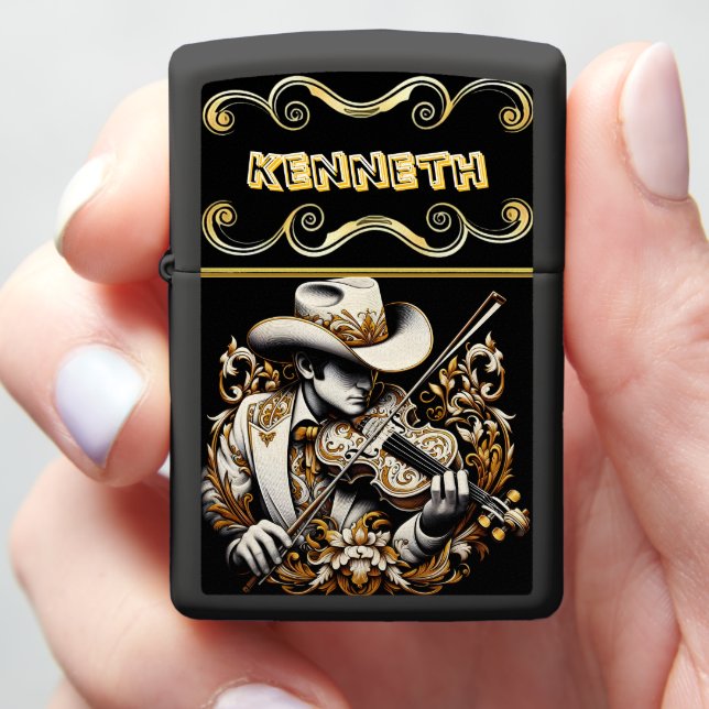 Cowboy Dreams on Strings Zippo Lighter (In Hand)