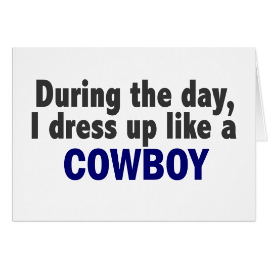 Cowboy During The Day Cards (Front Horizontal)