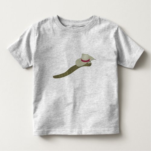 Cowboy Earthworm Toddler T_shirt