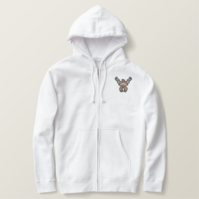 Cowboy Embroidered Hoodie (Design Front)